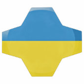 Ukraine-Flagge Fußball (Flach)