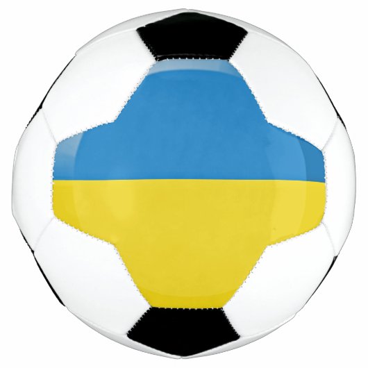 Ukraine-Flagge Fußball (Vorderseite)