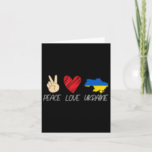 Ukraine-Flagge gegen den Frieden der Kriegssolidar Karte