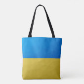 Ukraine-Flagge gelbes geometrisches Muster Tasche (Rückseite)