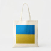 Ukraine-Flagge gelbes geometrisches Muster Tragetasche (Vorne)