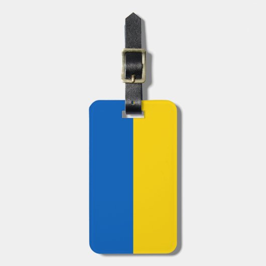 Ukraine-Flagge Gepäckanhänger (Vorderseite vertikal)