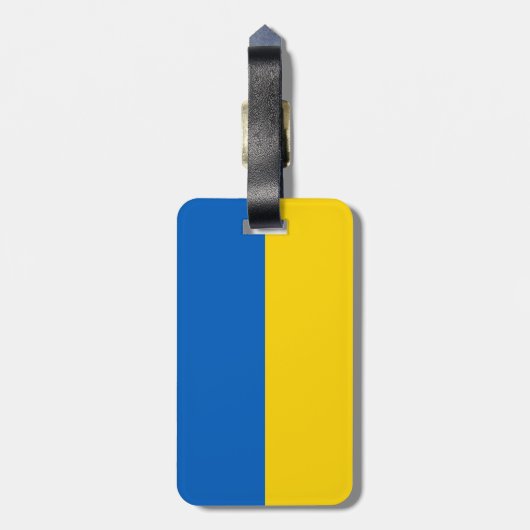 Ukraine-Flagge Gepäckanhänger (Rückseite vertikal)