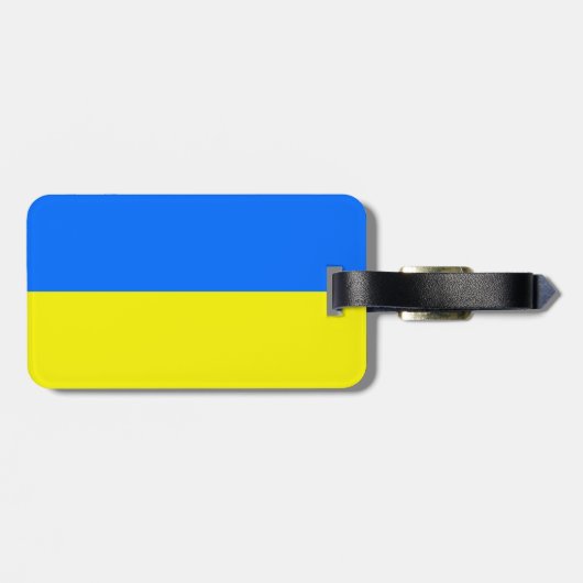 Ukraine-Flagge Gepäckanhänger (Rückseite horizontal)