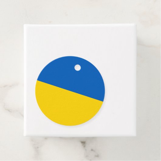 Ukraine-Flagge Geschenkanhänger (Beispiel)