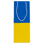 Ukraine-Flagge Geschenktüte Für Weinflaschen (Rückseite)