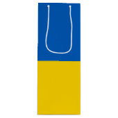Ukraine-Flagge Geschenktüte Für Weinflaschen (Vorderseite)