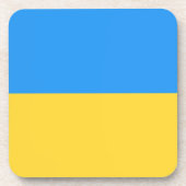 Ukraine-Flagge Getränkeuntersetzer (Vorderseite)
