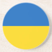 Ukraine-Flagge Getränkeuntersetzer (Vorne)