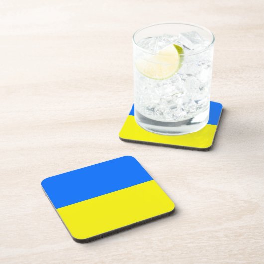 Ukraine-Flagge Getränkeuntersetzer (Rechte Seite)