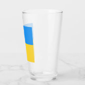 Ukraine-Flagge Glas (Links)