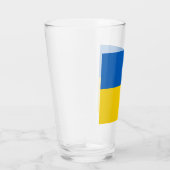 Ukraine-Flagge Glas (Rechts)