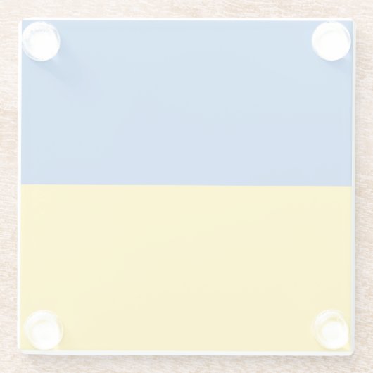 Ukraine-Flagge Glasuntersetzer (Rückseite)