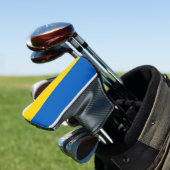Ukraine-Flagge Golf Headcover (In Situ)