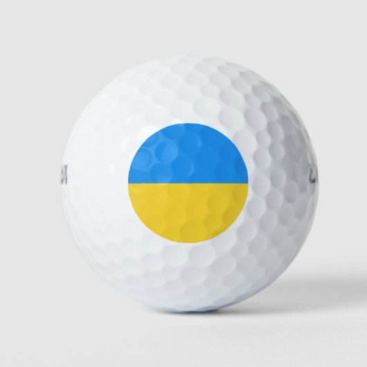 Ukraine-Flagge Golfball (Vorderseite)