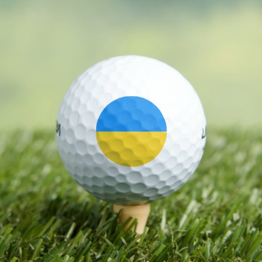 Ukraine-Flagge Golfball (Insitu T-Shirt)