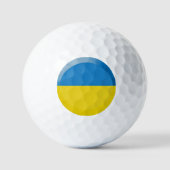 Ukraine-Flagge Golfball (Vorderseite)