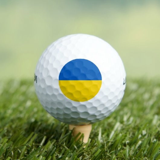 Ukraine-Flagge Golfball (Insitu T-Shirt)