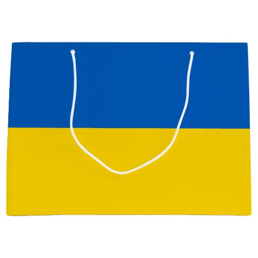 Ukraine-Flagge Große Geschenktüte (Vorderseite)