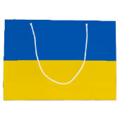 Ukraine-Flagge Große Geschenktüte (Rückseite)