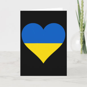 Ukraine-Flagge Herz Ukraine-Geschenke Liebe Ukrain Karte
