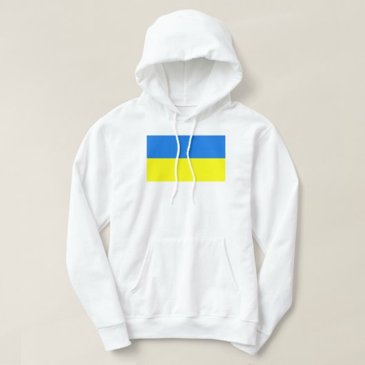 Ukraine-Flagge Hoodie (Design vorne)