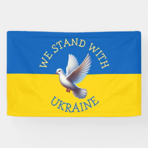 Ukraine-Flagge   Ich stehe mit Urkaine Banner