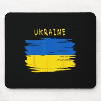 Ukraine-Flagge im Pinselstrich-Stil Mousepad