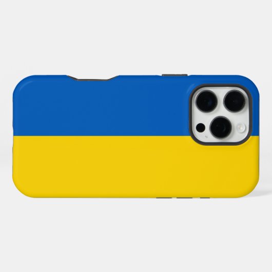 Ukraine-Flagge iPhone Hülle (Rückseite (Horizontal))