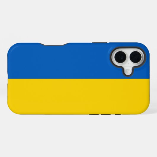 Ukraine-Flagge iPhone Hülle (Rückseite (Horizontal))