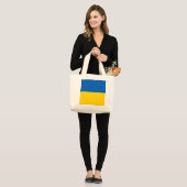 Ukraine-Flagge Jumbo Stoffbeutel (Vorderseite (Model))