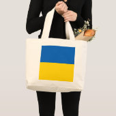 Ukraine-Flagge Jumbo Stoffbeutel (Vorderseite (Produkt))