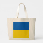Ukraine-Flagge Jumbo Stoffbeutel (Rückseite)