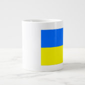 Ukraine-Flagge Jumbo-Tasse (Vorderseite)