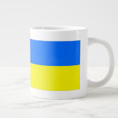Ukraine-Flagge Jumbo-Tasse (Rechts)