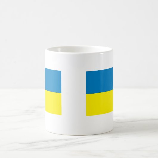 Ukraine-Flagge Kaffeetasse (Mittel)