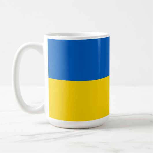 Ukraine-Flagge Kaffeetasse (Links)