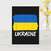 Ukraine-Flagge Karte (Gelbe Blume)