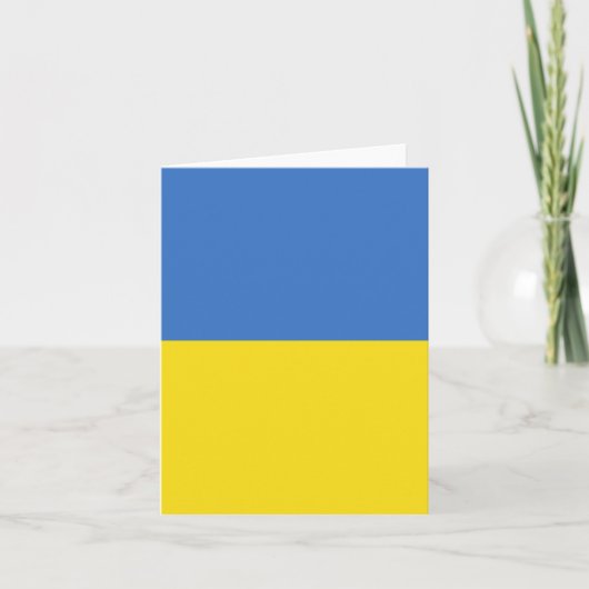 Ukraine-Flagge Karte (Vorderseite)