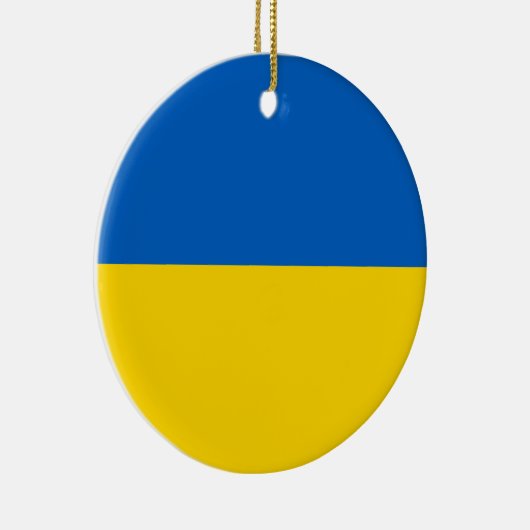 Ukraine-Flagge Keramik Ornament (Rechts)