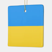 Ukraine-Flagge Keramikornament (Links)