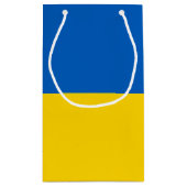 Ukraine-Flagge Kleine Geschenktüte (Rückseite)