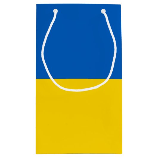 Ukraine-Flagge Kleine Geschenktüte (Rückseite)