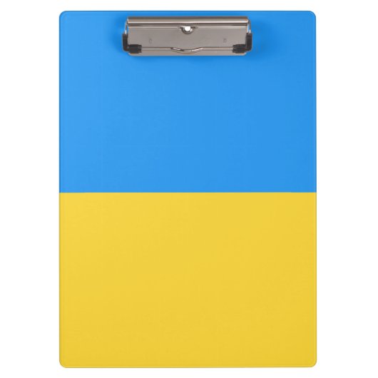 Ukraine-Flagge Klemmbrett (Vorderseite)
