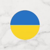 Ukraine-Flagge Konfetti (Klein Vorderseite)