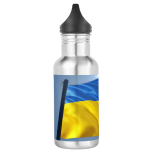 Ukraine-Flagge - Krieg, Politik, Leid Edelstahlflasche