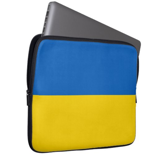 Ukraine-Flagge Laptopschutzhülle (Vorne Rechts)