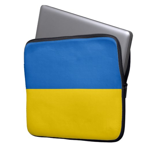 Ukraine-Flagge Laptopschutzhülle (Vorderseite Links)