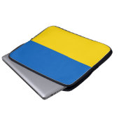 Ukraine-Flagge Laptopschutzhülle (Vorne Knopf)