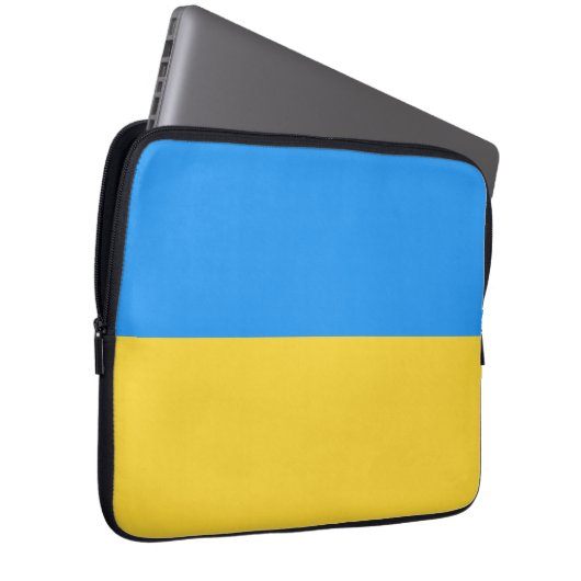 Ukraine-Flagge Laptopschutzhülle (Vorne Rechts)
